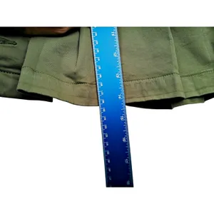 American Eagle Low-Rise Mini Skort A Line Pleated Tie Belt Olive Green Sz. 14 thumbnail 7