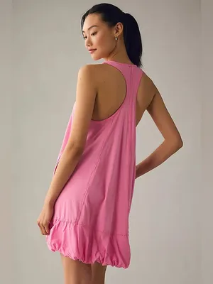 Daily Practice Anthropologie Bubble- Hem Dress Pink thumbnail 2