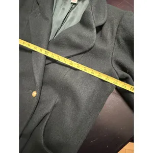 Vintage Worthington Essentials Green Wool Blend Double‎ Breasted Overcoat 14 thumbnail 5