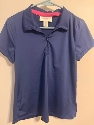 Tommy‎ Bahama Golf Blue performance Polo Shirt tennis pickleball Women's Small thumbnail 1