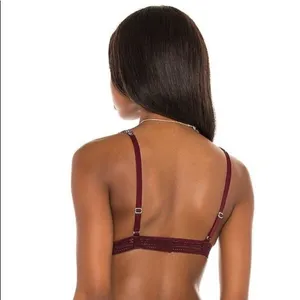 NWT Size xs Floral Free People X Revolve Alia Bralette in Bordeaux Combo thumbnail 8