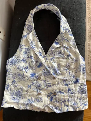 Jason Wu Linen Halter Top thumbnail 1