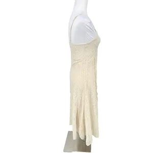 Zara Cream Lace Midi Slip Dress Size L Romantic‎ Fairy Feminine Boho Wedding thumbnail 6