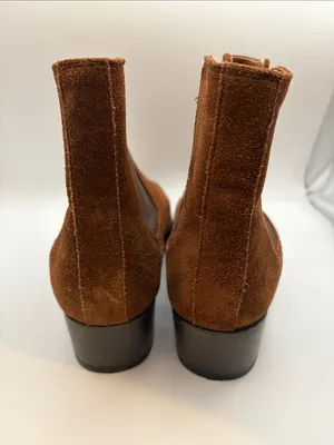 Frye Chestnut Brown Suede Chelsea Ankle Boots thumbnail 3