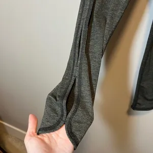 Free People Movement Leggings Olive Green Heathered Cutout Ankle Women's Medium thumbnail 5