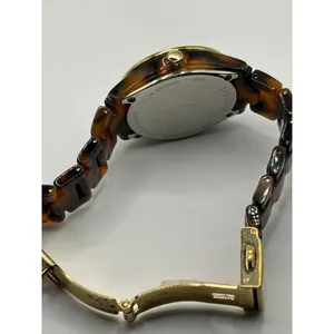 Fossil ES-2922 Women Tortoise Shell Brown Dial Watch Gold‎ Tone Stainless Steel thumbnail 9