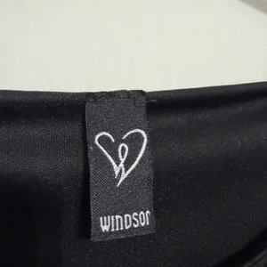 Windsor women’s Size S Black Velvet Burnout Bodycon Dress Long Sleeve(E38)✨ thumbnail 6