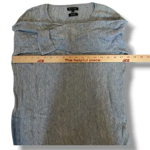 Massimo Dutti Blue Cotton Knit Sweater Women’s M Lightweight‎ Crewneck thumbnail 3