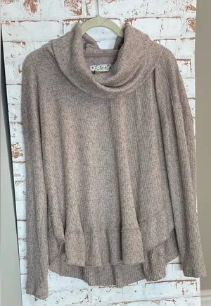 Anthropologie Heathered Cowl Neck Sweater thumbnail 1