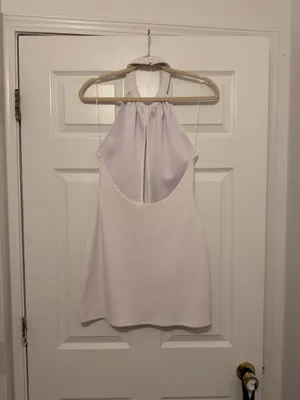 White Mini Dress Size M thumbnail 2