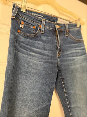 Ag Adriano Goldschmied Indigo Super Skinny Ankle Jeans thumbnail 3