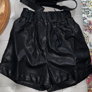 FRNCH NWT Faux Leather Belted Shorts thumbnail 3