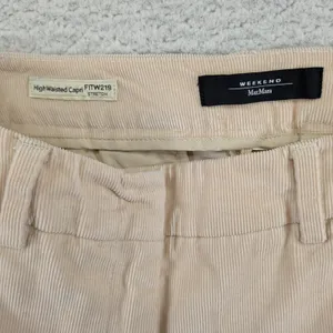 Weekend Max Mara High Waisted Capri Corduroy Pants Beige Tan Size 26 FITW219 thumbnail 7