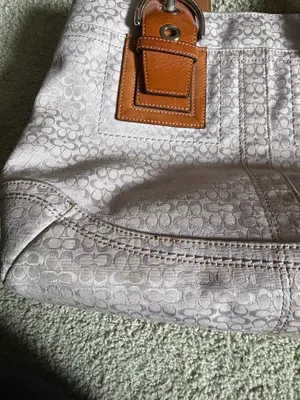 Vintage Coach Soho Lavender Signature Buckle Tote F12311 thumbnail 5