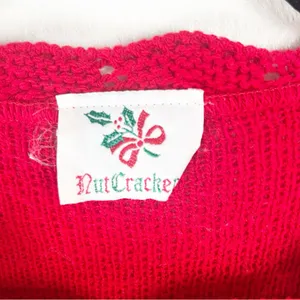 NUTCRACKER Red Long Sleeves Christmas Graphic Prints Sweater Medium thumbnail 3