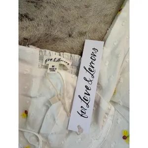 For Love & Lemons NEW Abby Blouse Floral Embroidered Size Medium thumbnail 3