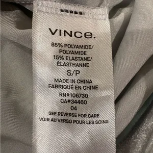 Vince velvet crew neck easy tee tshirt top sz S gray thumbnail 5