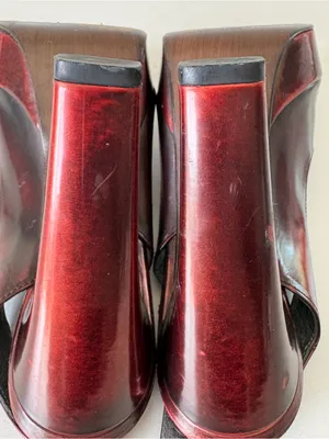 Stuart Weitzman Y2K Red Pumps Sandals Platform Extra High Heels Women’s Size 6 M thumbnail 11
