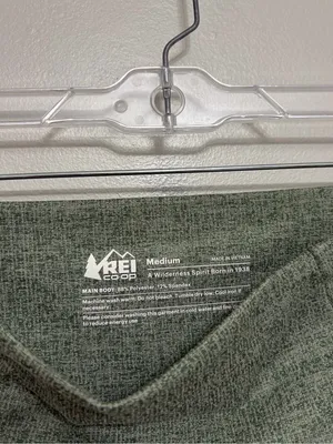 REI Co-Op Women’s High Rise Pocket Ankle Leggings in Textured Green - Size M thumbnail 4