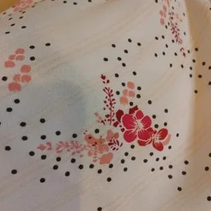LOFT Size Medium M Sheer Floral Polka Dot Light Pink Blouse Flowy kawaii Cute thumbnail 5