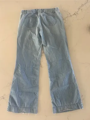 J Crew City Fit Low Rise Light Blue Women's Wide Leg Jeans Size 6 thumbnail 2