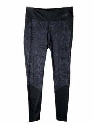MARMOT Performance Hiking Black Camo Patterned & Black Athletic Legging Medium thumbnail 2