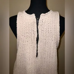 POL Chenille Chunky Knit Tunic Sleeveless Sweater Tank‎ Top small thumbnail 5
