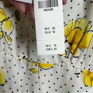 Abercrombie &‎ Fitch NWT White Yellow Romantic Floral Maxi Slip Dress thumbnail 6