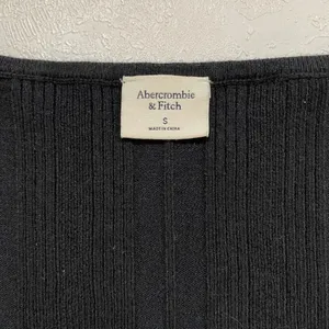 Abercrombie & Fitch Black Ribbed Bodysuit V Neck Fitted Top S thumbnail 4