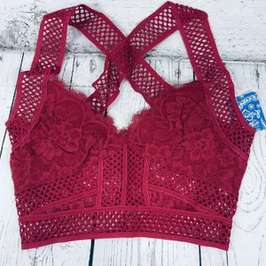 Free People Intimately Bralette Brami Sitting Pretty X-Small Lace Apple Valley thumbnail 4