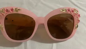 Sunglasses I Women’s I Sunglasses I Multicolor - Pink lFloral Embellished thumbnail 1