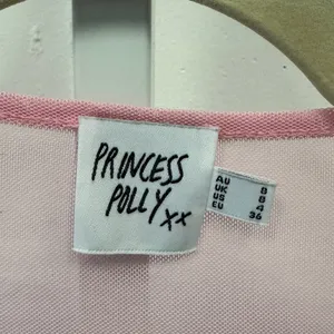 Princess Polly Tasia Top Y2K Pink‎ Sheer Mesh Lace Underwire Crop Top US 4 thumbnail 6