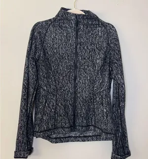 Lululemon Athletica Black and Gray Patterned Jacket thumbnail 1