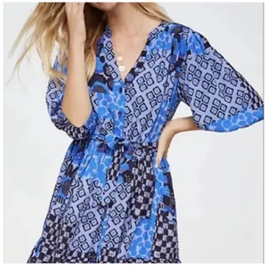 ANTHROPOLOGIE PORRIDGE ISABEL MINI DRESS IN BLUE size XS $ 59.00 thumbnail 1