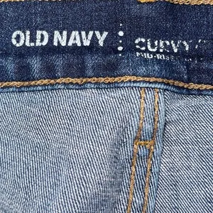 Old Navy Curvy Fit Flare Bootcut SZ 16 Blue Wash Stretch Western Streetwear Chic thumbnail 3