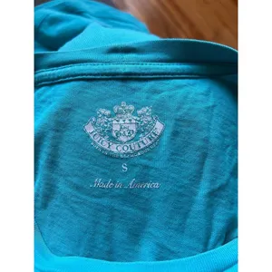 Vintage Juicy Couture Indie Sleaze McBling Women's Baby Tee Y2K Gold Glitter SM thumbnail 3