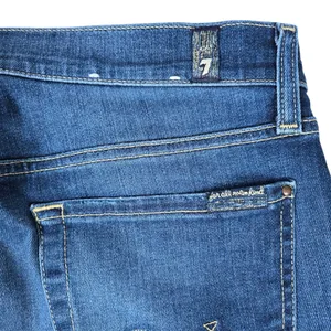 7 For All Mankind Josefina Skinny‎ Boyfriend Jeans Distressed Button Fly Size 27 thumbnail 3