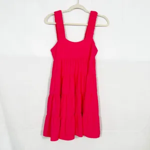 Amanda Uprichard Nicolia Tiered Mini Dress: Begonia Pink thumbnail 3
