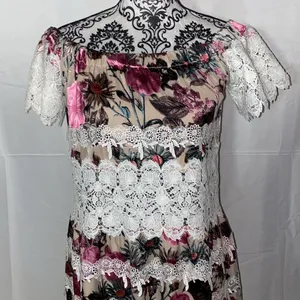 NWT!! For Love & Lemons Floral Silk Lace Cadence Boho Dress Size Medium thumbnail 5