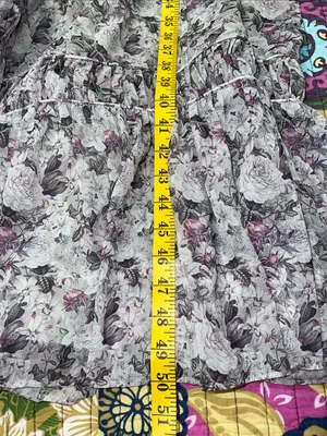 Ivy City Co Viola Floral Chiffon Ruffle Midi Dress Size 1X thumbnail 5