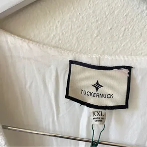 Tuckernuck White Textured Myla Romper in Size XXL thumbnail 6