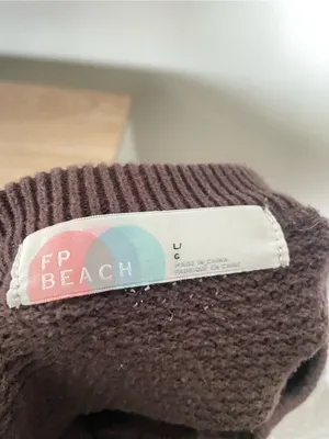 Free People Beach Hailee Henley Sweater in Hot Fudge Brown Size Large thumbnail 5