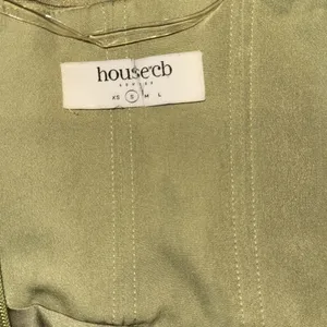 NWOT HOUSE OF CB Myrna olive green Satin Corset Midi Dress sz S thumbnail 8