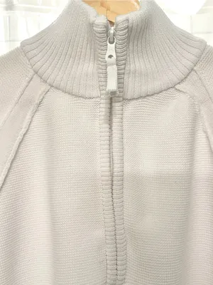 Aerie Offline Waffle Knit Quarter Zip - White thumbnail 2