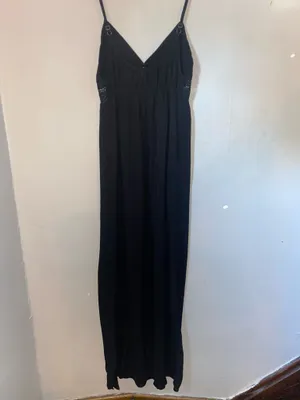 Long Black Maxi Dress Size M thumbnail 6