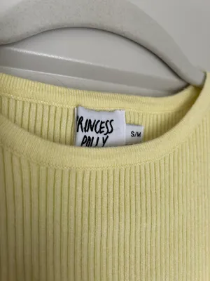 Princess Polly Yellow Ribbed  Midi Dress thumbnail 3