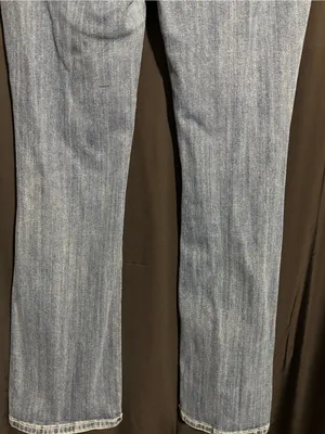 Miss Me Blue Denim Bootcut Jeans size 29 with Embroidered Cross & Wing Pockets thumbnail 4