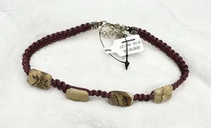 NEW Free People Sweet Carolina Choker Necklace Ivory Neutral Bohemian Macrame thumbnail 1