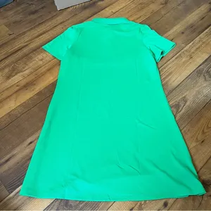 Outdoor Voices Birdie Polo Dress Kelly Green Large P1 thumbnail 7