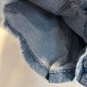 Abercrombie & Fitch Sz:32/14 Mall Brand high waited denim shorts ruffled waist. thumbnail 9
